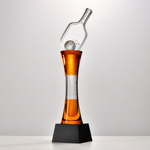 Trophée en cristal de pickleball haut de gamme, gravé au <span class=keywords><strong>laser</strong></span>, poli, écologique, vente en gros - Product Image 3