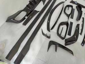 Kit de carrocería de fibra de carbono para <span class=keywords><strong>Mercedes</strong></span> <span class=keywords><strong>Benz</strong></span> Clase <span class=keywords><strong>S</strong></span> W223 <span class=keywords><strong>Maybach</strong></span> S480 580 <span class=keywords><strong>680</strong></span> actualización estilo MSY alerón delantero Tuyere faldas laterales - Product Image 6