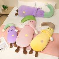 Aardappel, aubergine, banaan knuffelkussen - grappig pluche dierenkussen voor kinderen, verjaardagscadeau, huisdecoratie