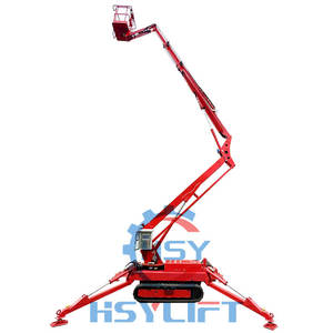 चीन फैक्ट्री 8 मीटर 10 मीटर 12 मीटर 230 किलो मिनी बूम लिफ्ट चेरी पिकर आसमान लिफ्ट - Product Image 2