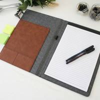 Porte-documents A4 en cuir PU personnalisé avec découpe laser, organiseur de planificateur d'affaires, porte-documents vierge en similicuir pour gravure laser