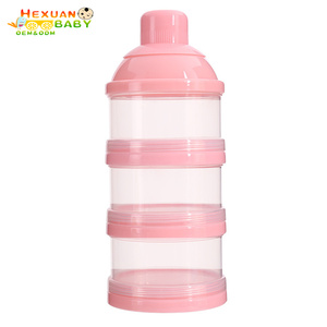 Boîte de rangement Portable à 3 couches, pour nourriture pour bébés, essentielle, céréales, lait en poudre, design de dessin animé, conteneur de lait pour enfants en bas âge - Product Image 4