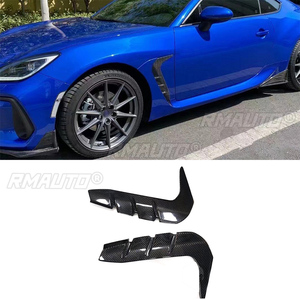 2PCS Carbon Fiber Rear Bumper Side Skirts <b>Splitter</b> Decoration Cover Trim Panel Fit for Toyota GT86 Subaru BRZ 2022-2023 - Product Image 1