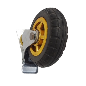 <span class=keywords><strong>5</strong></span> Zoll Industrie möbel Rad Feste schwere Gummi rollen Werkbank Trolley Rollen - Product Image 6