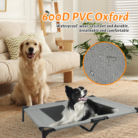 Lit surélevé pour chien, respirant et rafraîchissant en maille, lit pour animaux de compagnie surélevé pour chiens de petite, moyenne et grande taille, housse amovible lavable en machine