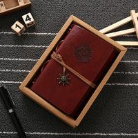 Cahier Kraft en cuir Vintage classique et Journal cuivre plaqué ancre de mer carnet de croquis de voyage carnet de notes Pirate