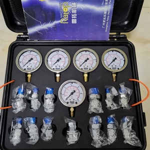 Outil de mesure de pression de haute qualité à 5 jauges, échelle bar/psi, ensemble de 5 jauges de pression hydraulique, ensemble d'outils de diagnostic - Product Image 3