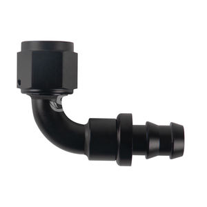 Sumeichi Racing phần nhôm an8 Đen nhiên liệu phụ kiện 90 độ đẩy khóa Hose kết thúc phần tự động - Product Image 6