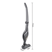 Aspirateur balai sans fil 2-en-1 RAF R.8750 120W, aspiration 7000Pa, batterie 2200mAh, léger et pliable, pour sols, voitures et rideaux
