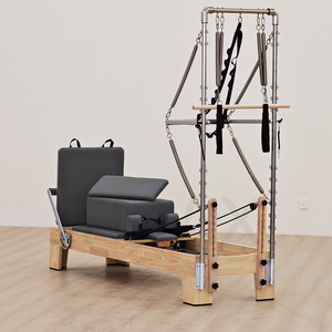 Machine de Pilates Reformer en bois de chêne multifonctionnelle Tmax Australia pour studio de <span class=keywords><strong>yoga</strong></span>, à vendre - Product Image 3