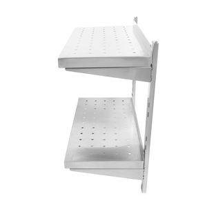 Estante de Pared de Acero Inoxidable para Cocina, Estante Flotante de 2 Niveles, Estante de Pared Multi-Nivel - Product Image 4