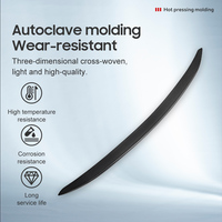 Bande décorative avant de voiture en fibre de carbone sèche pour Lexus RC 2015-2019 Year Car Accessories