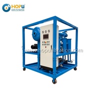 Purificateur d'huile de transformateur bi-étage certifié ISO série HOPU ZYD, déshydratation et dégazage de l'huile isolante pour postes de transformation