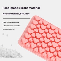 Moules en silicone en forme de cœur, petits et grands, pour glaçons faits maison, bonbons, chocolat et créations culinaires maison