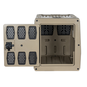 KUER Portable Travel Pet Dog Kennel Cage <span class=keywords><strong>Caja</strong></span> <span class=keywords><strong>de</strong></span> transporte <span class=keywords><strong>de</strong></span> coche <span class=keywords><strong>de</strong></span> plástico rotomoldeado con cierre <span class=keywords><strong>de</strong></span> botón <span class=keywords><strong>para</strong></span> perros grandes y uso en interiores - Product Image 3