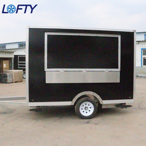 Remolque para Negocio de Comida Móvil con Cocina Deslizable, Mini Moto para Tacos, Quiosco de Helados al Aire Libre, Carrito de Comida Móvil para BBQ, Carro de Hot Dogs - Product Image 1