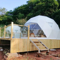 Tente de bulle préfabriquée anti-moisissure, tente dôme igloo, tente d'événement, glamping