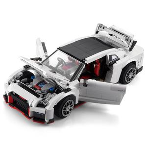 SJY-C61020W GTR R35 Sport Racing Car DIY Technical <b>Building</b> Block Bricks RC Car Educational <b>Toys</b> for Kids Children - Product Image 3