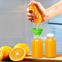 Bouteilles jetables transparentes en plastique PET sans BPA pour jus, boissons, lait et thé