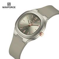 Montre NAVIFORCE originale 7129, élégante montre à quartz pour femme, étanche 5 ATM, bracelet en silicone décontracté
