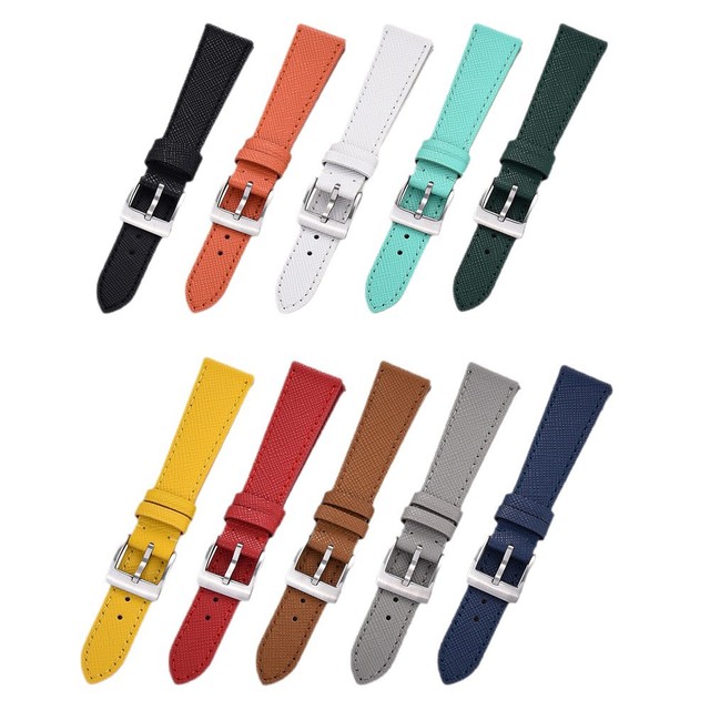Luxury New Cross Pattern Leather Smart Watch Straps for Men & Women Compatible with for Apple Watch 18/19/20/21/22/23/24mm