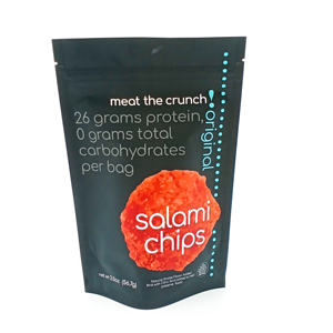 Emballage alimentaire de qualité alimentaire avec impression personnalisée de chips de <span class=keywords><strong>salami</strong></span> sac de pochette à fermeture éclair doux au toucher - Product Image 2