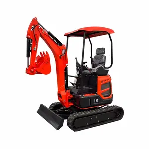 FREE SHIPPING Small Excavators Price Agricultural Digging Trenches Multifunctional 3500kg Mini Crawler Excavator For Sale