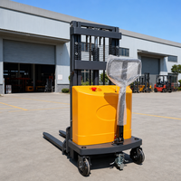 Chariot élévateur électrique autoporté 1,5 tonne à levage complet pour entrepôt, prix bas