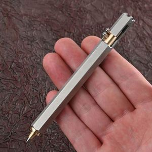 0.5mm Ballpoint <b>Pen</b> Newly Designed Hexagonal Stainless Steel <b>Pen</b> Body High Quality Enterprise Customized LOGO Business Gifts - Product Image 2