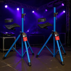 5 Core Adjustable PA DJ <b>Tripod</b> <b>Speaker</b> <b>Stands</b> 31-36 In With 35mm Pole And Bag Included - Product Image 2