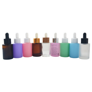 Botella de Vidrio Mate de Lujo con Gotero de 30 ml para Cosméticos, Cuidado de la Piel y Aceite Capilar - Product Image 1