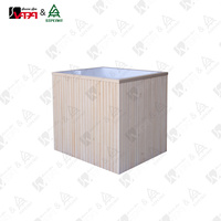 Baignoire rectangulaire en acrylique Vapa CT001, design moderne en bois de cèdre rouge, installation facile, bain de récupération avec refroidisseur externe