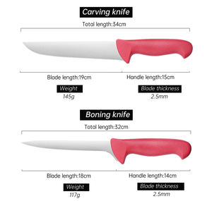 6ピースステンレス鋼キッチンナイフセット両手利きPP対応食器洗い機安全耐久性 - Product Image 3