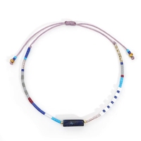 Pulsera de Piedras Naturales de Estilo Bohemio con Certificación CE, Pulsera Trenzada Hecha a Mano con Cuentas de Colores para la Amistad