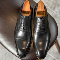 Chaussures d'affaires pour hommes en cuir véritable souple, style Oxford décontracté et formel, chaussures plates décontractées à lacets, élégantes et polyvalentes
