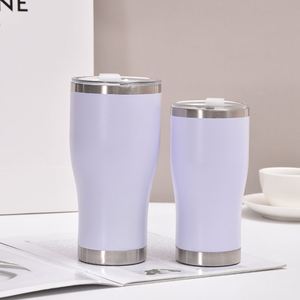 30oz Big Curve Tumbler Powder Coated Gradient <b>Double</b> <b>Wall</b> Vacuum Insulated Stainless Steel Mug with Lid - Product Image 3