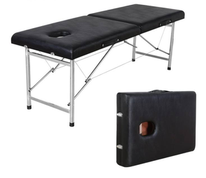 Lettino da Massaggio Portatile Pieghevole con Sgabello, Letto Spa Richiudibile con Foro per il Viso per Salone di Bellezza, Massaggi Terapeutici e Uso Domestico - Product Image 3