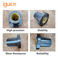 Roulements linéaires de haute qualité 100 % originaux Igus FJUM-11-25 DryLin R, bagues de guidage à axe rond, roulements à billes pour systèmes CNC