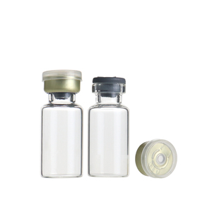 Flacon injectable en verre transparent vide de 3 ml avec bouchon en silicone et capuchon à sertir - Product Image 4