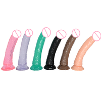Succión del clítoris G-Spot Thursting Consolador realista Vibrador Thursting Black Dildosextreme Fat Hard Grueso Dildos para mujeres
