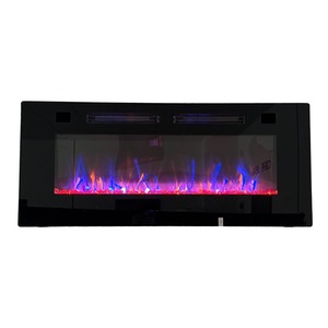 Chimenea eléctrica silenciosa de ahorro de energía 750W Modo ecológico Superficie de vidrio templado de 5mm Tamaños de 30-60 pulgadas disponibles - Product Image 2