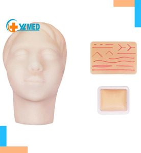Tiêm đào tạo mannequin khuôn mặt Mô hình đầu mô hình thiết lập cho micro-nhựa giảng dạy thực hành đào tạo cho sinh viên y khoa - Product Image 1