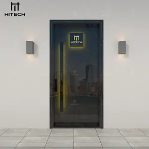 Hitech entrance modern large pivot front door high end burglarproof exterior door main gates design luxury main door