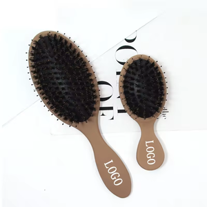 Spazzola per Capelli BLISSLIFE con Logo e Confezione Personalizzati, Colore Marrone, Setole Morbide di Cinghiale, Districante, con Cuscino d'Aria - Product Image 2