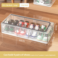Ensemble complet d'organisation de placard et de coiffeuse Boîtes de rangement pour chaussures Miroirs en papier de soie et bureau de toilette pour maquillage Lot de 2