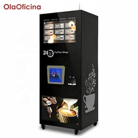 Machine à café en libre-service V-998B avec machine à glaçons automatique et scellage des gobelets pour bureau et hôtel