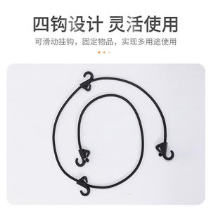 Sangle de fixation élastique à quatre griffes pour extérieur, 5cmx12m, en nylon, pour le camping et la fixation de bagages - Product Image 3