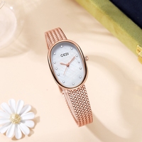 Montre pour femme classique en acier inoxydable à quartz avec diamants Gedi 51145