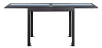 Ensemble table à manger en métal de style moderne table pliante extensible en verre table basse élévatrice peu encombrante en aluminium hall extérieur maison