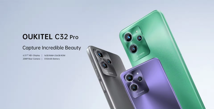 Wholesale Original Mobile Phone Oukitel C32 Pro Smartphone 256GB 